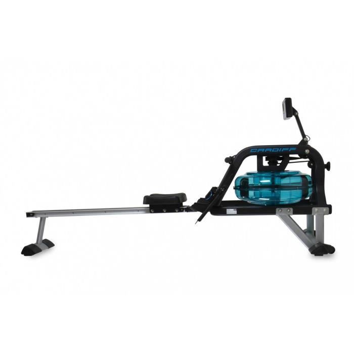 Cardiff R370. Rameur pliable 6 niveaux d'intensité. Utilisation intensive unique Noir