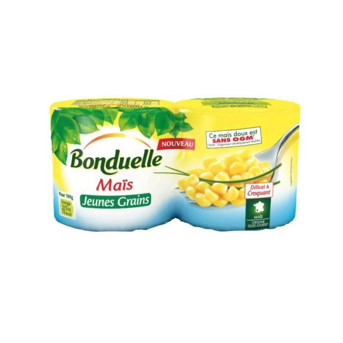 BONDUELLE Maïs Jeune Grain 1/4x2 - 280 g