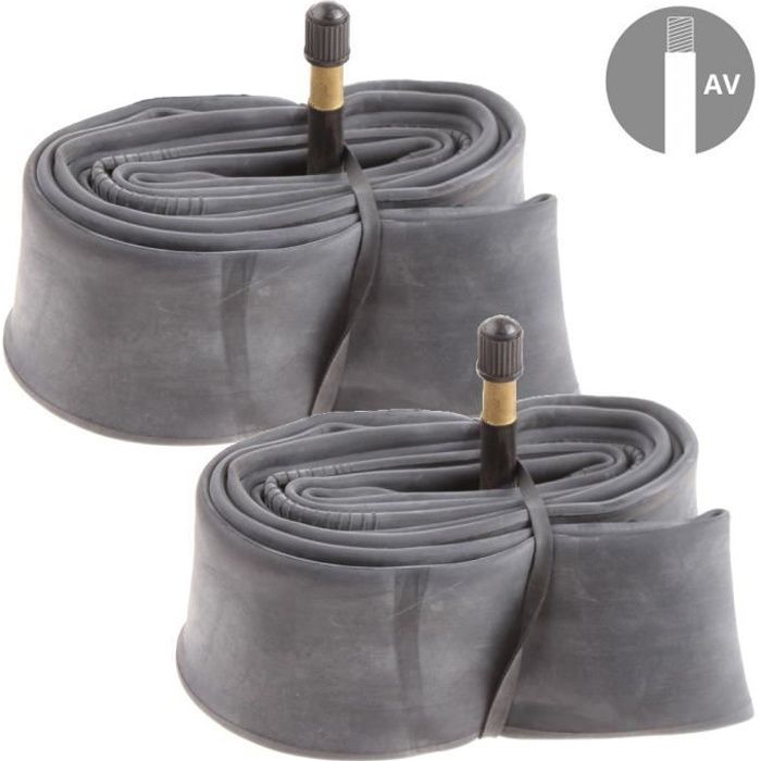 2x chambre à air 26 x 2.00 - 2.10- 50-559 valve Schrader auto vélo VTT VTC ville