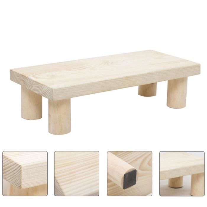 1pc Salle de bain Tabouret de toilette de en bois Chaussures de poteau pour enfants Home Baby tabouret de bar siege - assise