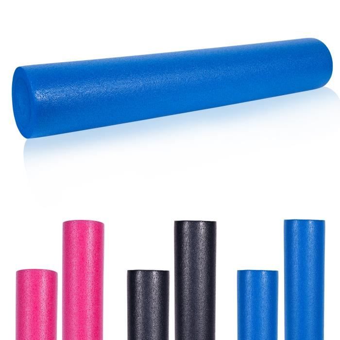 GORILLA SPORTS® Rouleau de Pilates en mousse 90 x 15 cm - Rouleau de yoga pour l'auto-massage et la stimulation des fascias - Colori