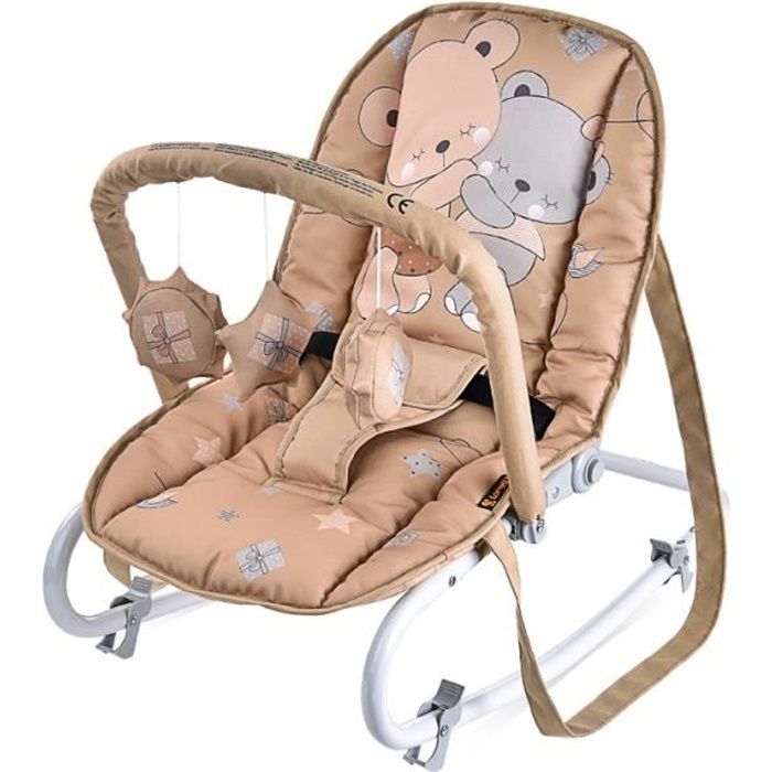 Transat Balancelle pour bébé TOP RELAX Lorelli Beige