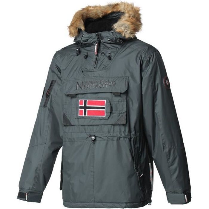 GEOGRAPHICAL NORWAY Parka Barbier New 001 - Homme - Gris foncé