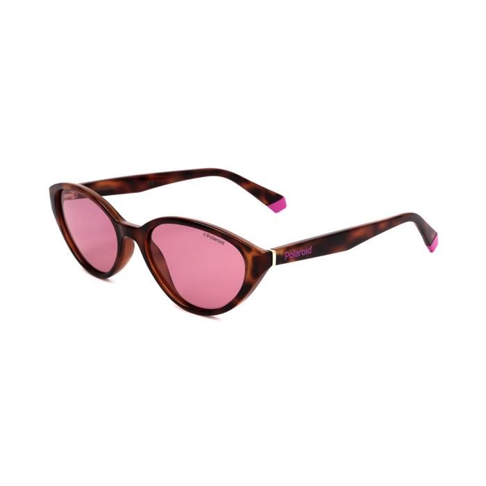 Polaroid 6109/S Lunettes de soleil pour dames de type cat-eye brun/rose