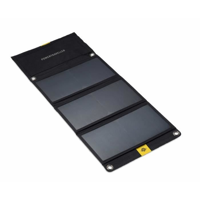 Pliable et compact. Le chargeur solaire idéal pour votre laptop lors de vos randonnées.