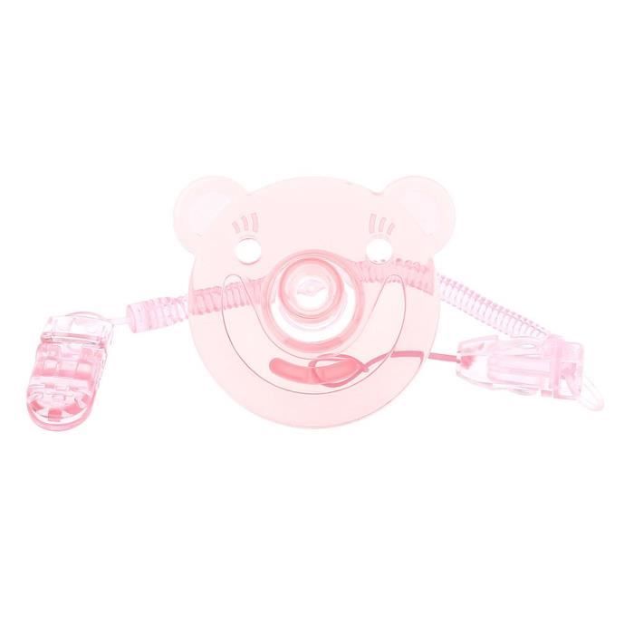 Set de 2 Pcs Tétine Avent, Attache-Sucette en Silicone de Qualité Alimentaire Portable, Attache Sucette Bébé Perso