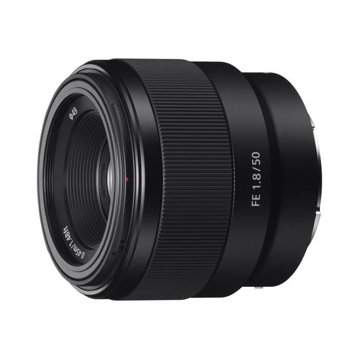 Sony SEL50F18F Objectif 50 mm f-1.8 FE Sony E-mount pour Sony NEX-FS700 NXCAM NEX-FS100, FS700 α6000 α6300 α6500 α7 II α7R…