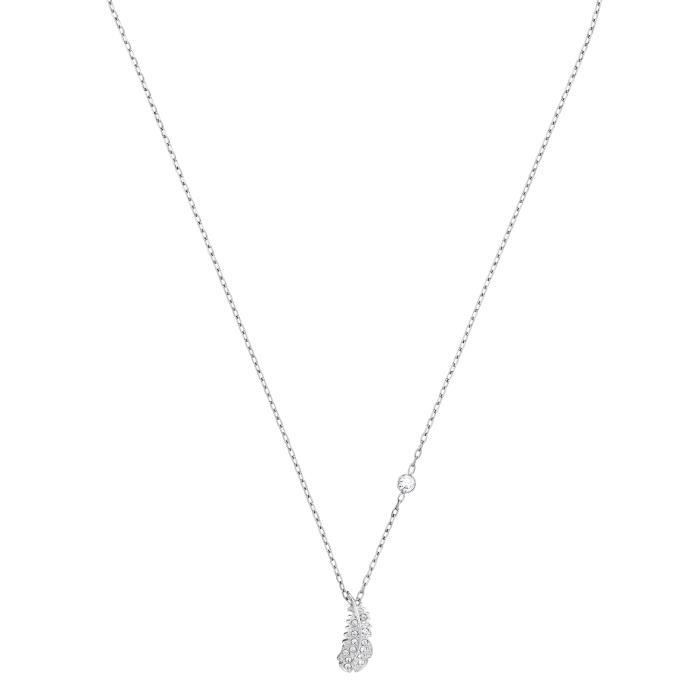 Sautoir - Collier - Collier Swarovski Mini Jet - Matière:Plaqué