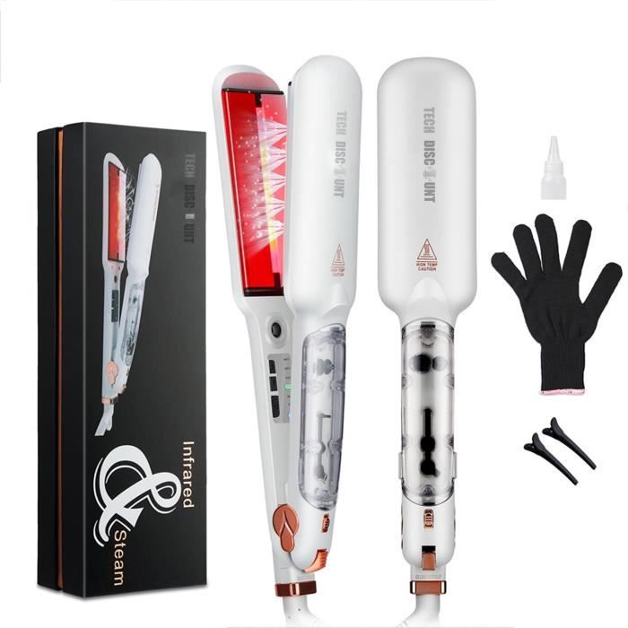 Bâton de permanente humide et sec, fer à lisser, vapeur infrarouge, spray, fer à lisser, céramique ne fait pas mal aux cheveux