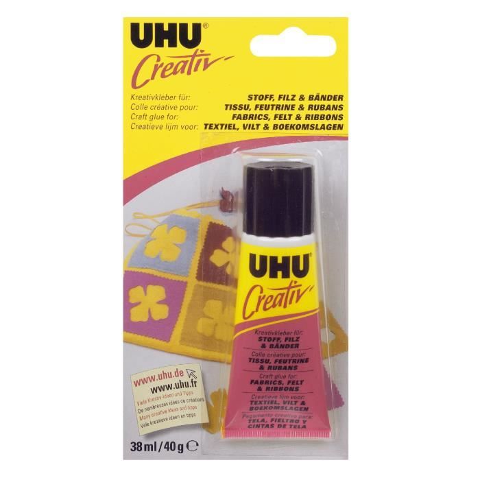UHU Creativ' Tissu, Feutrine & Ruban 38ml