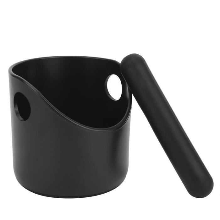 YOSOO Boîte à café moulu Seau de marc de laitier anti-dérapant de boîte de frappe de café avec des accessoires de fabrication