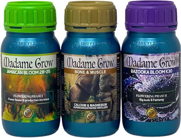 Engrais Organique Madame Grow Growth Accelerator 250ml - Accélérateur Racines Et Floraison 100% Bio, Super Concentré - 13