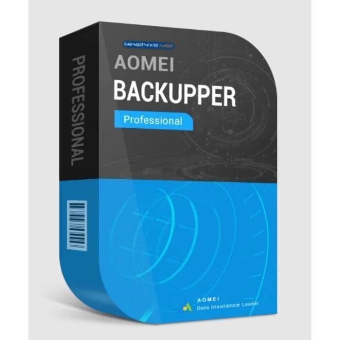 AOMEI Backupper Professional Edition 2023 (PC) (2 appareils à vie) – Clé AOMEI –