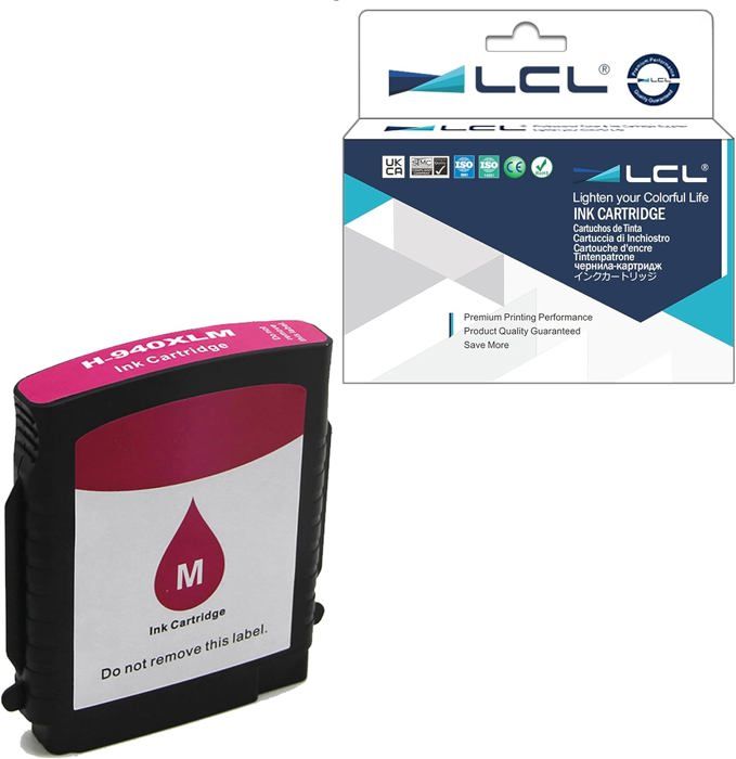C4908AN (940XL) - Cartouche jet d'encre HP compatible magenta (1 400 pages) main image 1