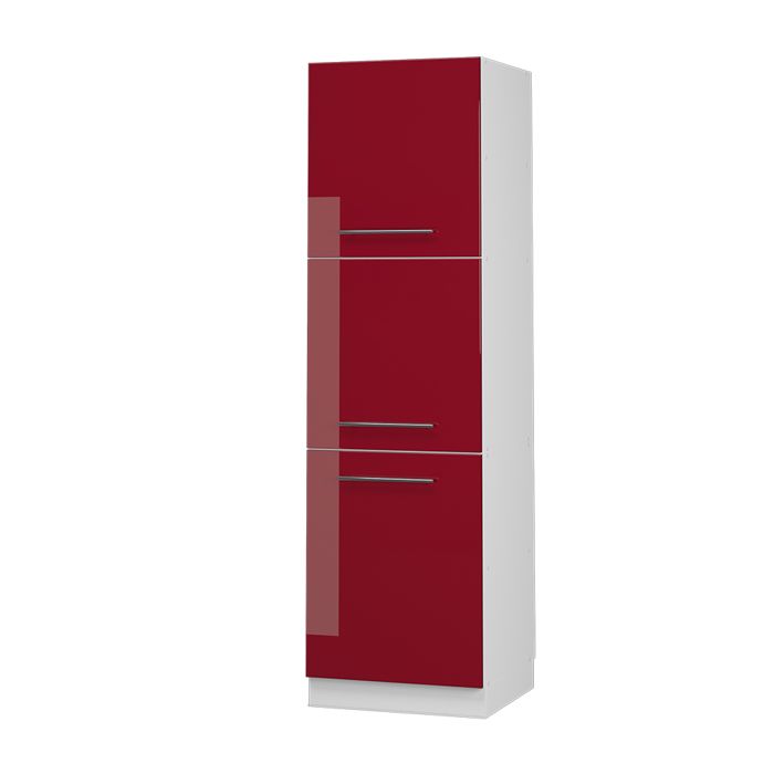 Armoire haute Fame-Line 60cm Rouge bordeaux Haute brillance/Blanc Vicco 38513