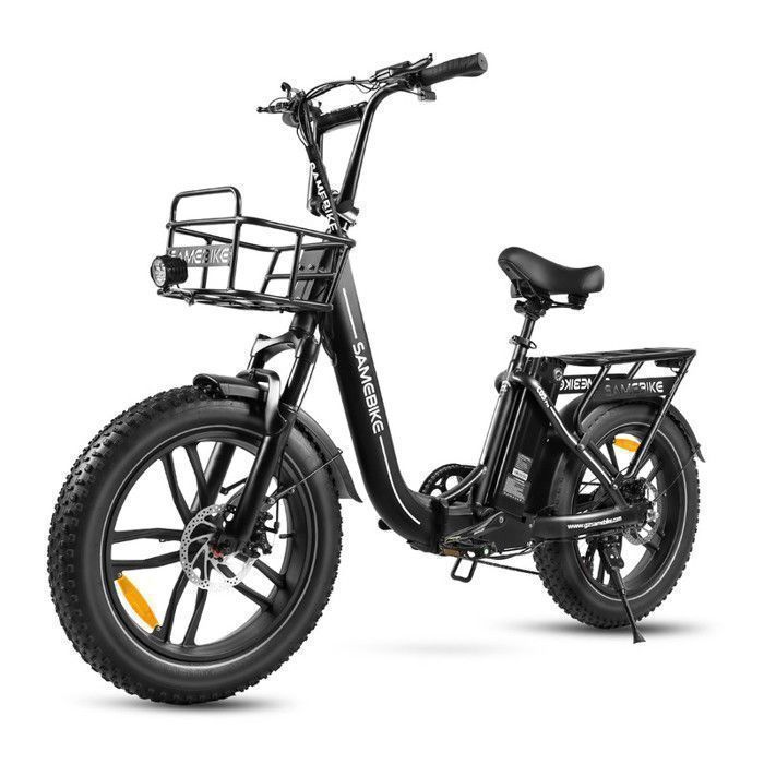 Samebike C05 Pro Vélo électrique 20 - Moteur 500W - Batterie 36V/13Ah - Autonomie 100km - Shimano 7 Vitesses - Pneus 20*4Noir