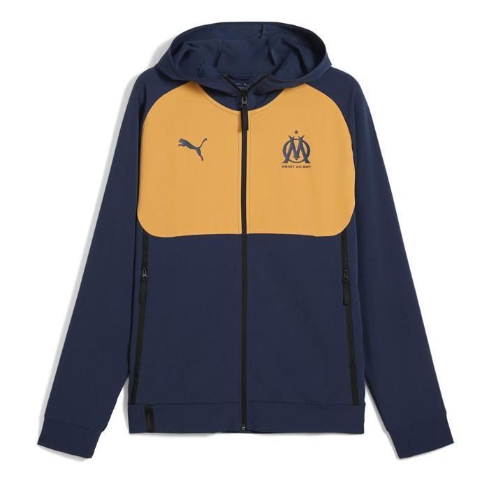 OM Veste Marine/Orange Homme Puma 2024/2025 OM Veste Marine/Orange Homme Puma 2024/2025