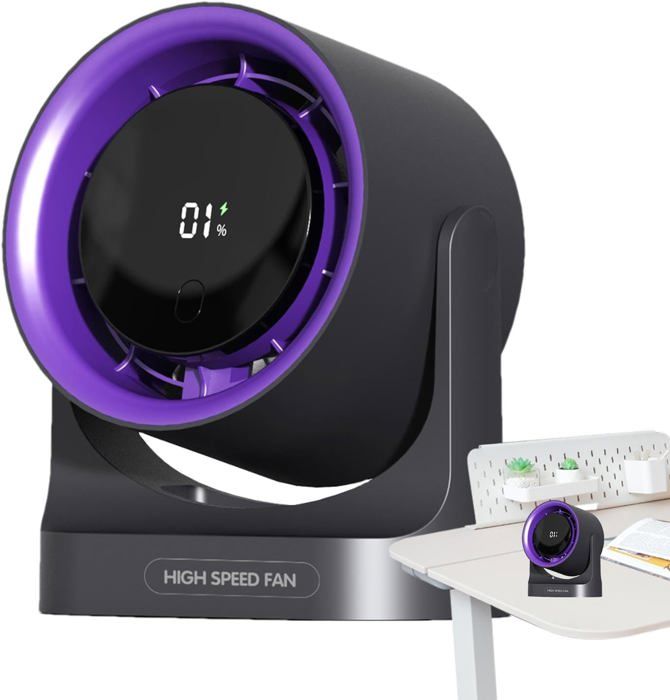 Mini Ventilateur PortablerechargeableAffichage LED Rglablevitesse (1 100) Exquis Cadeaux pour les filles et les femmes - Qjrrx