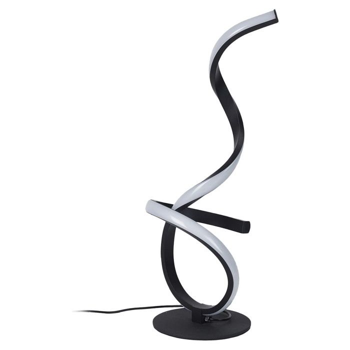Lampe LED Design Noir et Blanche à Poser Eclairage Blanc Chaud - BIOLA Lampe LED Design Noir et Blanche à Poser Eclairage Blanc Chaud - BIOLA