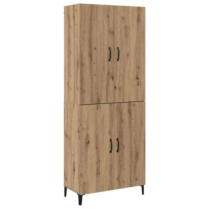 BONNIE®Armoire Haut - Décoration pour Maison Cuisine 2 pcs chêne artisanal 695x34x180 cm FR907991
