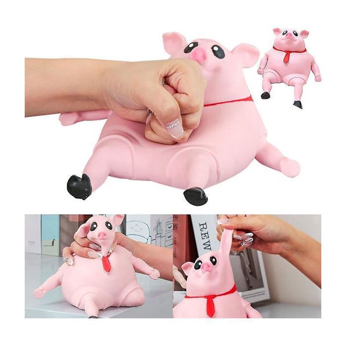 Cochon Rose Anti Stress, Squeeze Cochon, Jouet Anti-Stress En Forme De Cochon, Anti-Stress