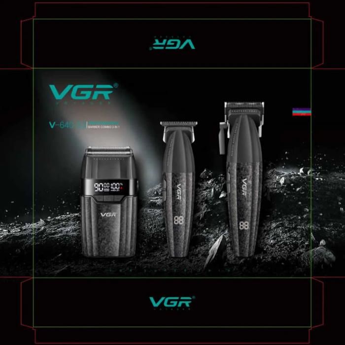 Tondeuse à cheveux Professionnelle 9000 tr/min Tondeuse à cheveux Sans fil Machine de Tondeuse pour homme V-640 S3 S3 black