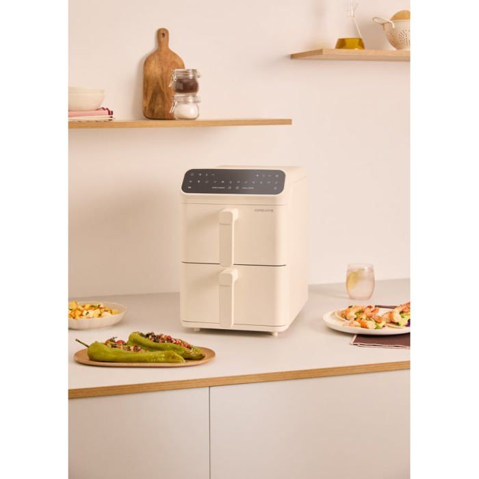 Friteuse &agrave; air - Create - Double empilage - 112 L - &Eacute;cran tactile - 3000 W