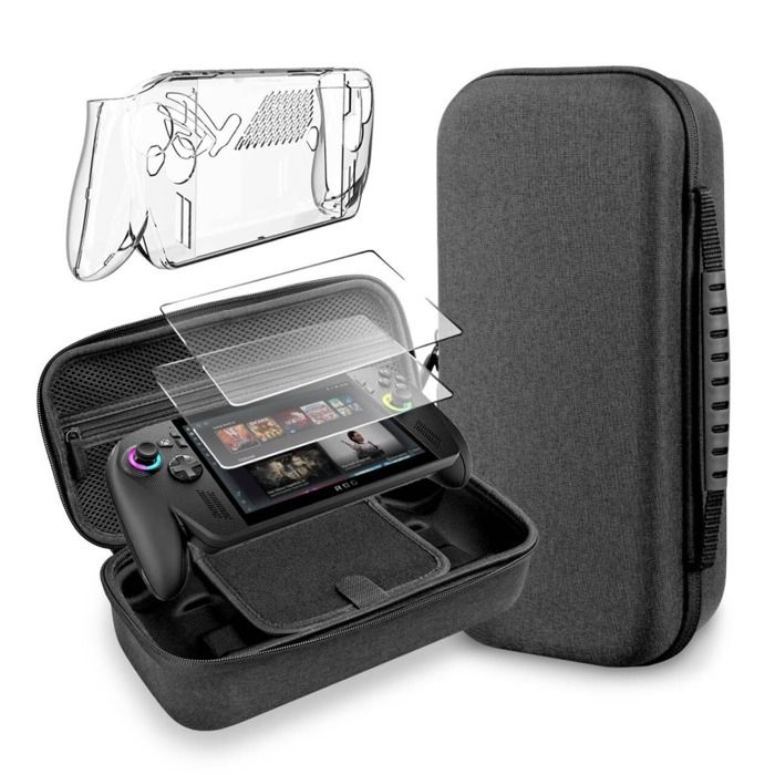 INF Ensemble Étui de Transport pour Console ROG Xbox Ally X - Coque de Protection & Protecteurs dÉcran