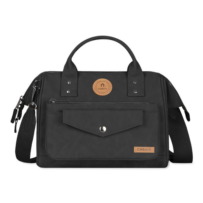 Sac à main - CABAIA - Adventurer Nubuck Crossbody M Le Havre - Noir - 5 8L - Bandoulière amovible réglable