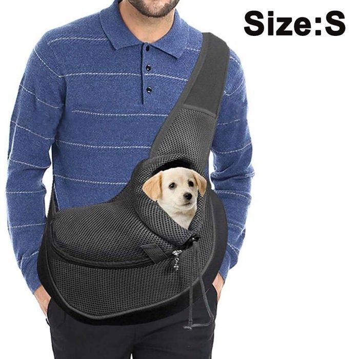 Sac de Transport pour Chien - - Bandoulière Respirante - Réglable - Confortable - Pratique ENEVAOCT