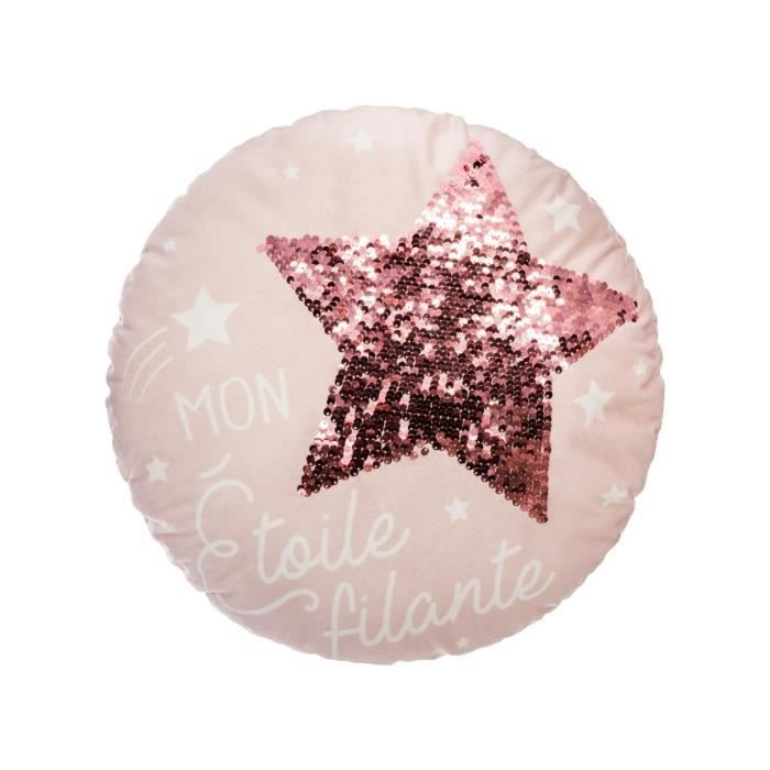 Coussin Enfant Papillon 39x39 Cm Rose – Atmosphera – Doux & Décoratif Pour Chambre De Petite Fille