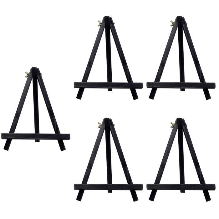 8 Pièces Mini Chevalet De Table En Bois Pliable - Trépied Triangle Présentoir Pour Photos, Cartes, Fêtes Et Décoration
