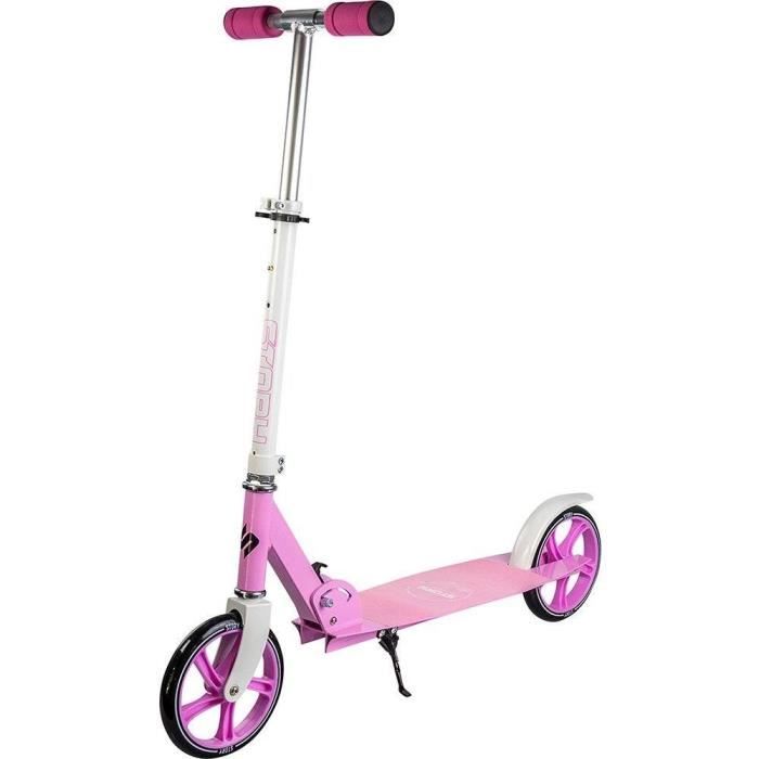 Hypermotion Trottinette RUNKIE Roues Gonflables 16 Jusqu'à 100 KG Cadre Et Fourche En Acier 2 Freins Hauteur Reglable Jusqu A 100 Cm Jaune