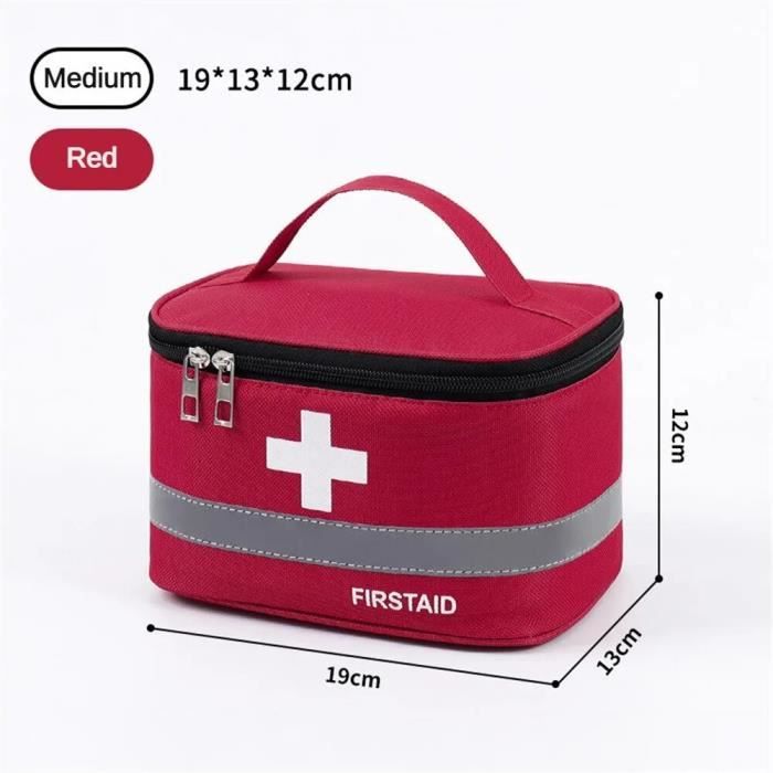 KOMUNJ Lot de 2 sacs à médicaments de grande capacité - Vides - Étanches - Pour la maison, le KOMUNJ Lot de 2 sacs à médicaments de grande capacité - Vides - Étanches - Pour la maison, le