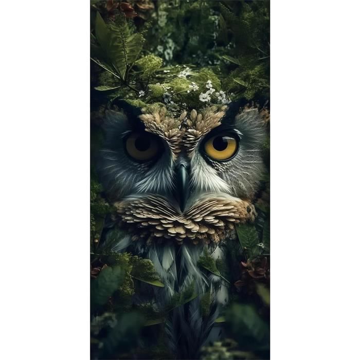 Kit De Peinture Diamant Hibou DIY, Résine, Diamants Artistiques De