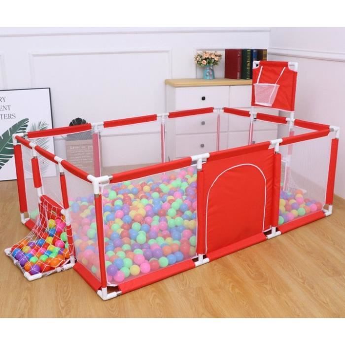 Parc Bebe Piscine Seche Bebe Cloture Parc Pour Nouveau Ne Pour 0 6 Ans Enfants Barriere De Securite Barriere De Lit Rouge Cdiscount Jeux Jouets