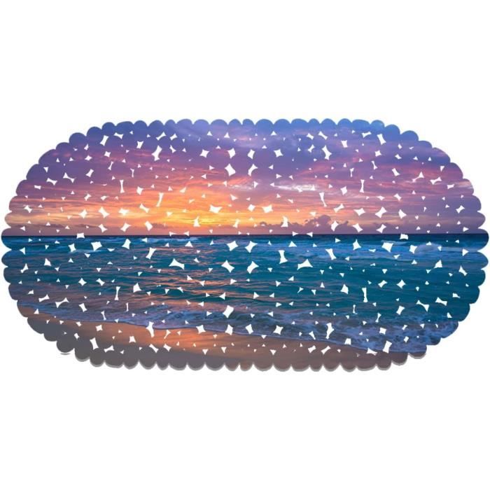 Tapis De Douche Anti-dérapant Jaeknxcg 35x70cm - Ventouses Anti-glisse, Anti-moisissure, Lavable Machine