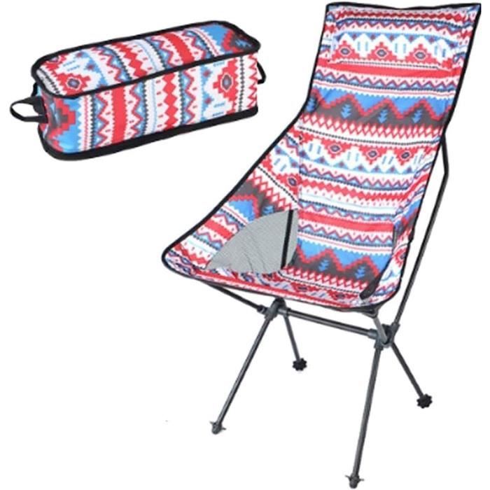 Chaise Pliante Extérieure Portable Camping Voyage Pêche Bbq Maison