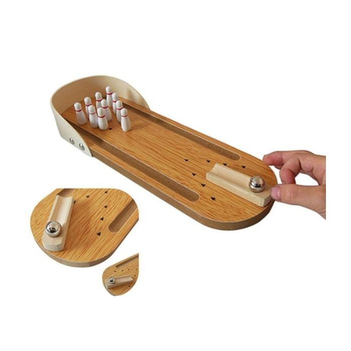 Ensemble Mini-quilles Table - Bowling Table en Bois - Jouet de bowling