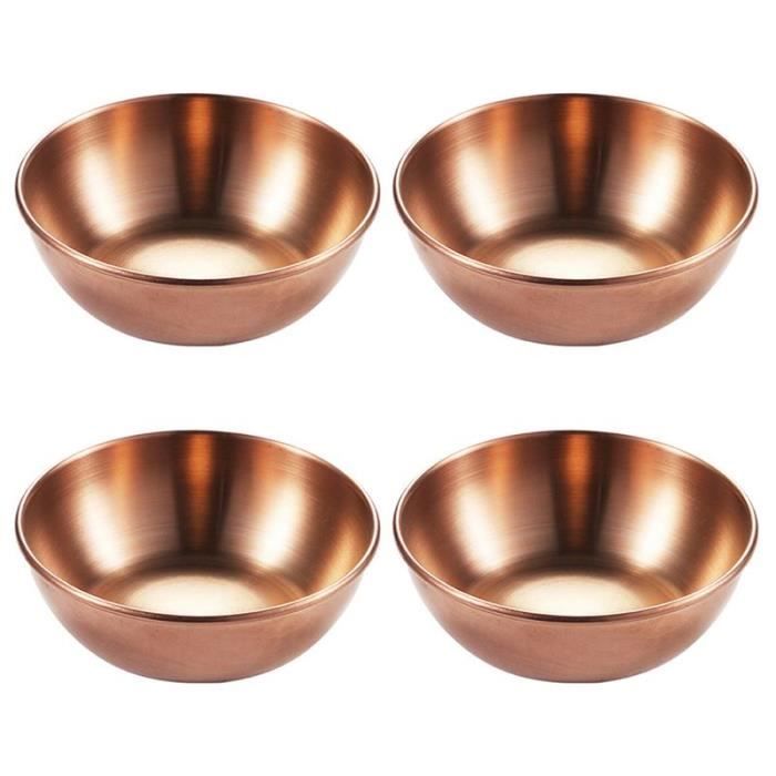 FUNSUEI Lot De 8 Assiettes Rondes En Acier Inoxydable Doré 26 Cm - Plateau Décoratif Pâtisserie Et Service