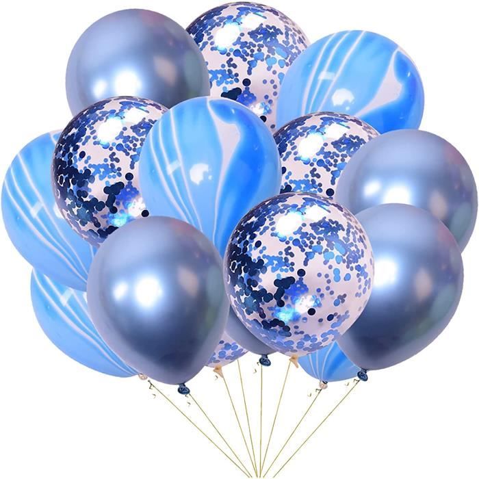 Arche Ballon Anniversaire Bleu, 115 Kit Arche Ballon Macaron Bleu D'Eau