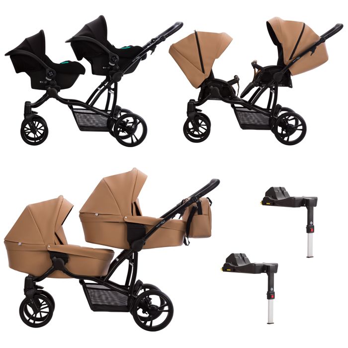 BEBE CONFORT Poussette 2 en 1 Lara 2, Pack Poussette + Cosi, 4 roues,  Essential Black - Cdiscount Puériculture & Eveil bébé