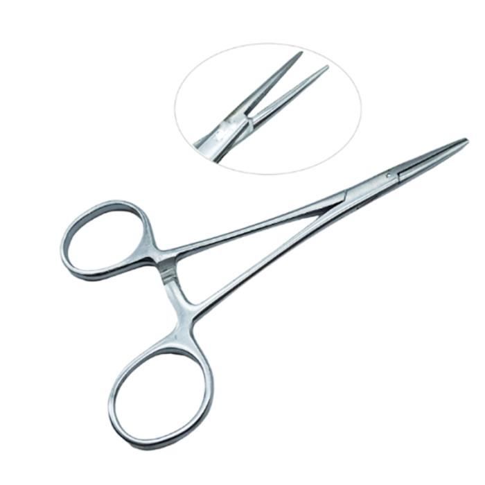 Lot De 6 Pinces Hémostatiques Chirurgicales En Acier Inoxydable – Modèles Variés Avec Verrouillage
