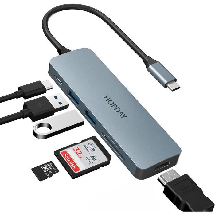 USB 3.0 Type C Adaptateur USB-C vers HDMI pour Apple Nouveau Macbook  Compatible avec HDMI - Cdiscount Informatique