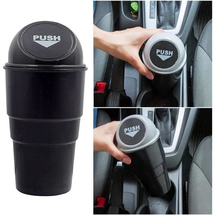 2x Mini Poubelles De Voiture 550ml - Avec Sacs Et Accessoires
