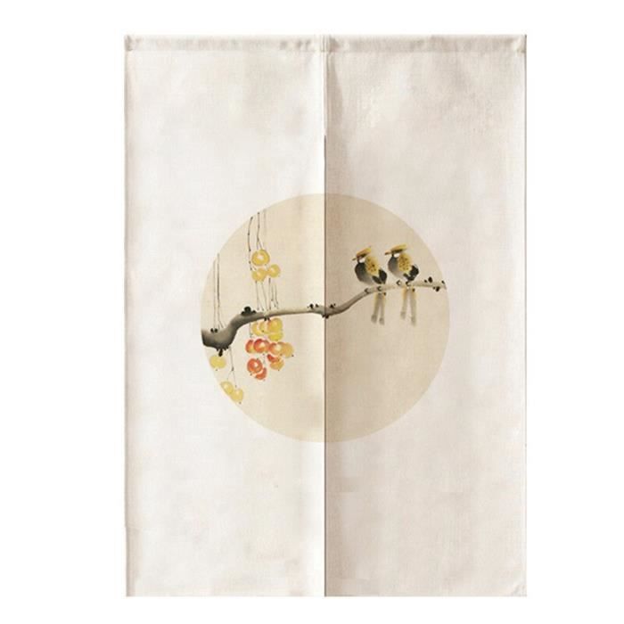 Rideau occultant Oiseaux tropicaux et des feuilles de palmier motif