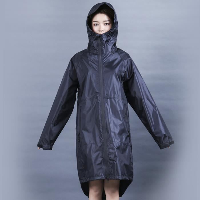 Poncho De Pluie Réutilisable Homme - Léger, Respirant Et Bandes Réfléchissantes Pour Sécurité !
