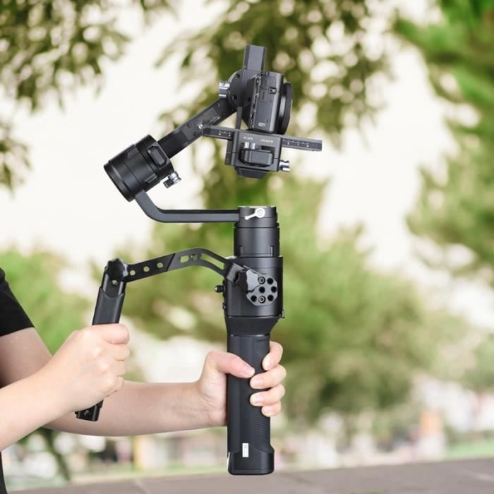 Stabilisateur caméra,Pour DJI Ronin S support de cardan à main poignée support d'extension cardan accessoire poignée - Type Black #A