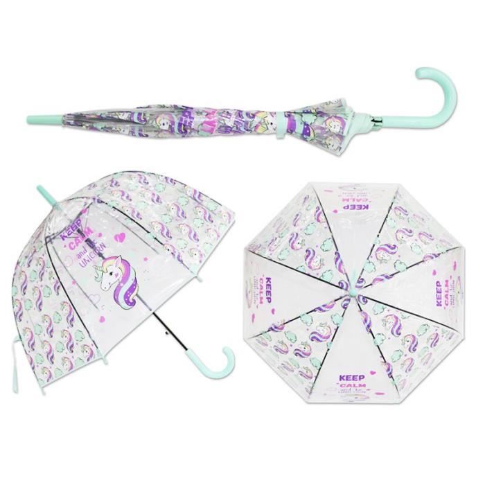 Parapluie Transparent Enfant Licorne Magique main image 1