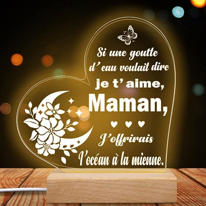Veilleuse Maman Cadeau Maman Noel Idee Cadeau Fete des Meres Original 